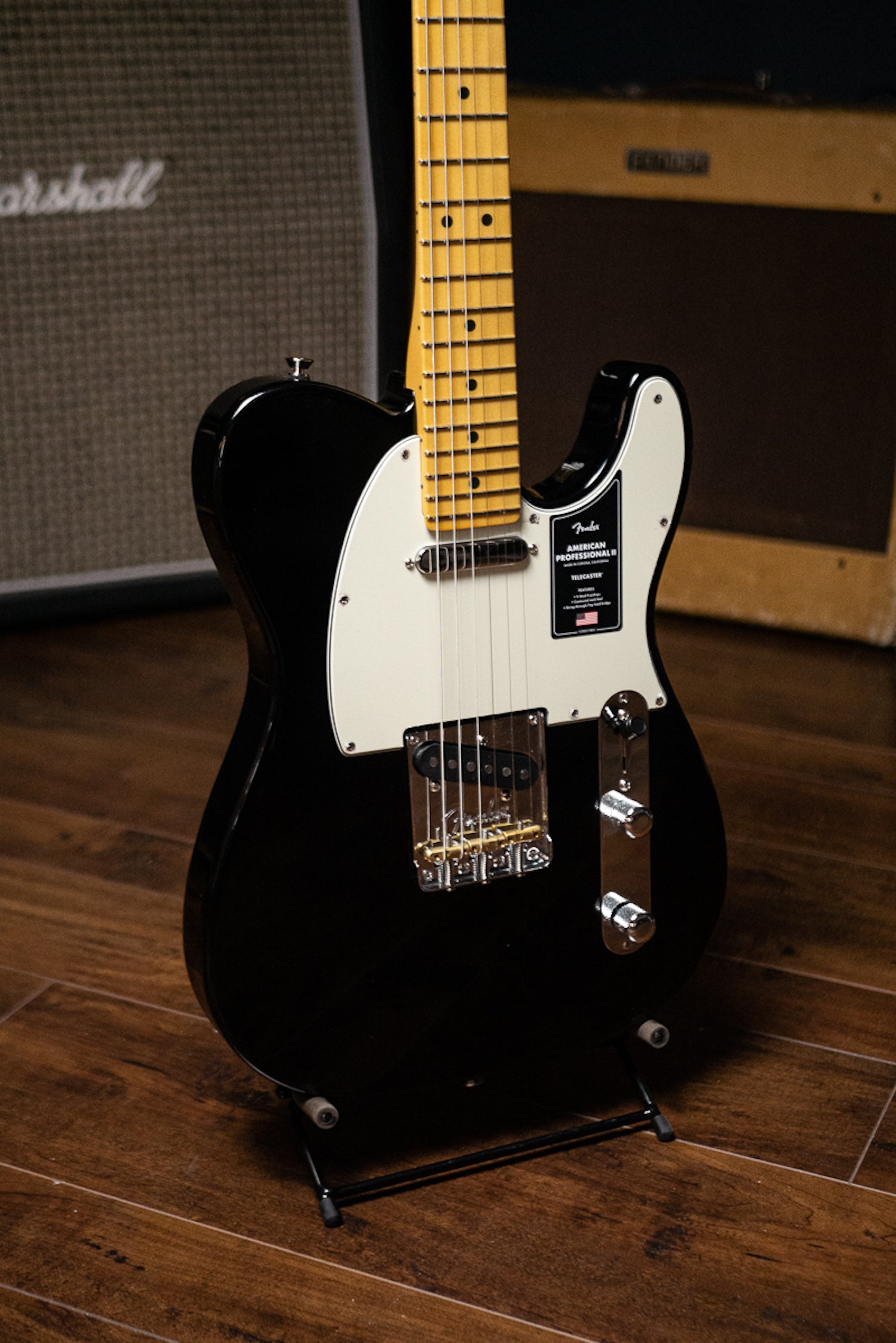 Fender American Professional II Telecaster Electric Guitar - Black