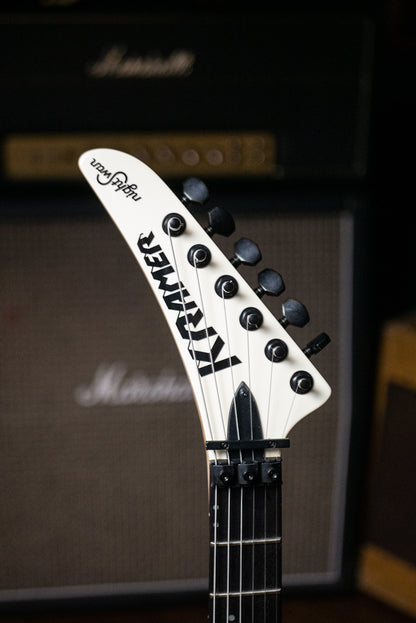 Kramer NightSwan Electric Guitar - Vintage White with Aztec Graphic