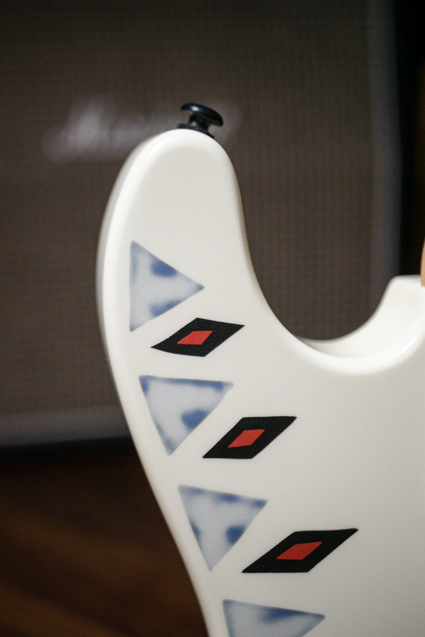 Kramer NightSwan Electric Guitar - Vintage White with Aztec Graphic