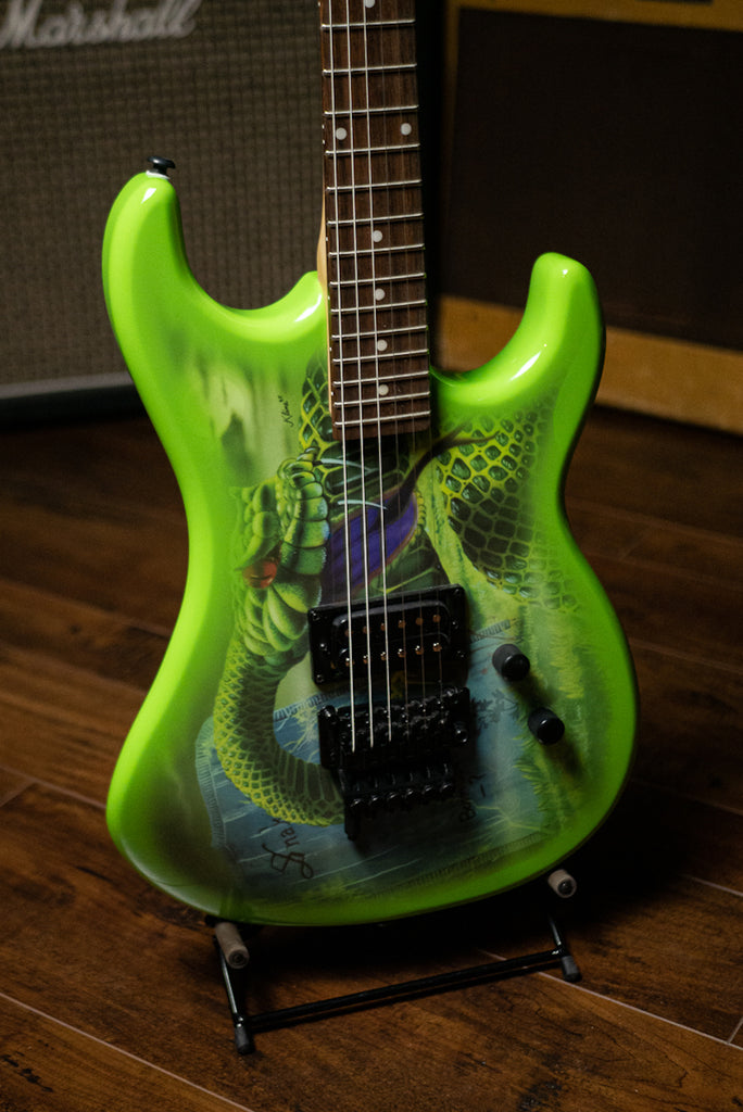 Kramer Snake Sabo Baretta Electric Guitar - Snake Green