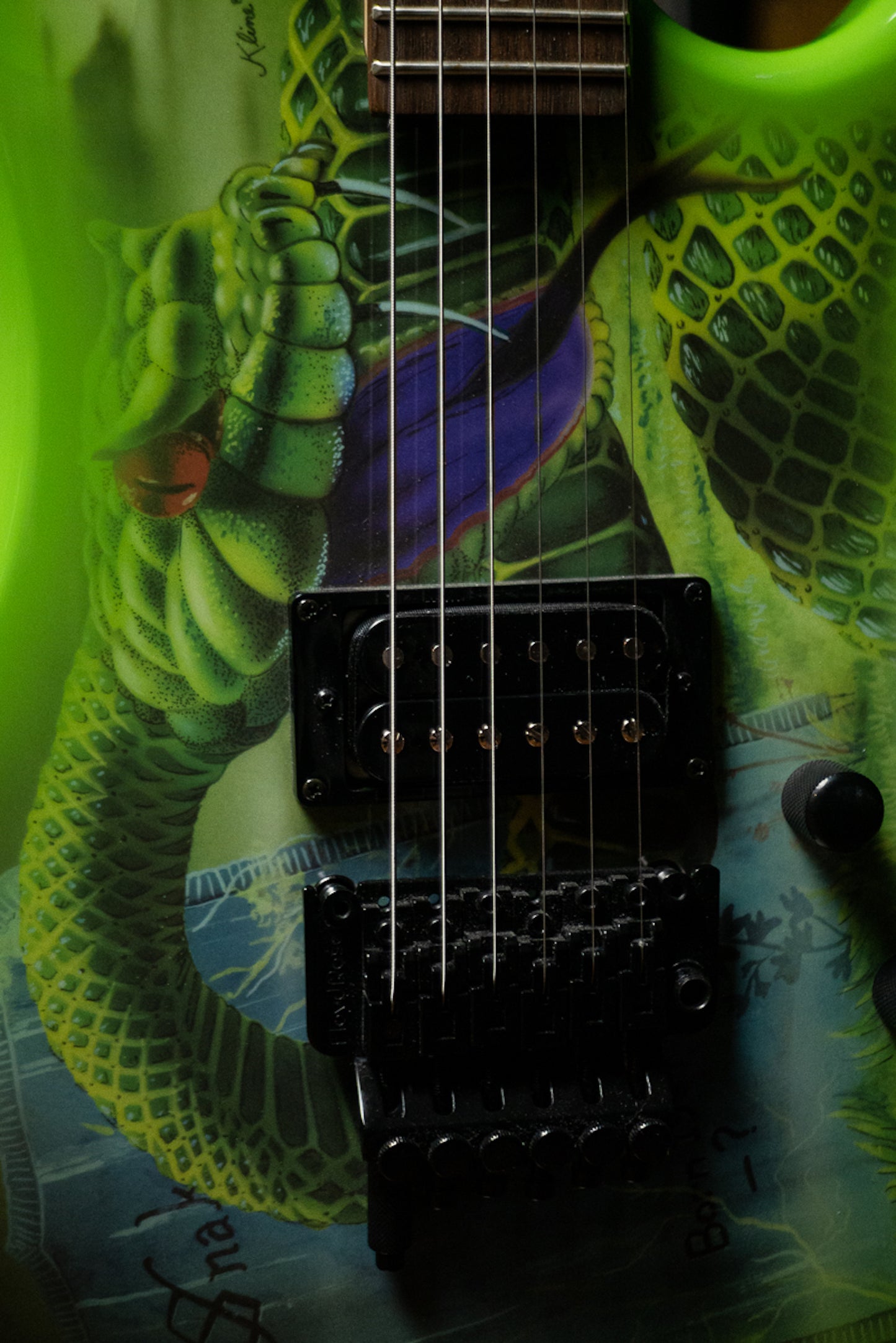 Kramer Snake Sabo Baretta Electric Guitar - Snake Green