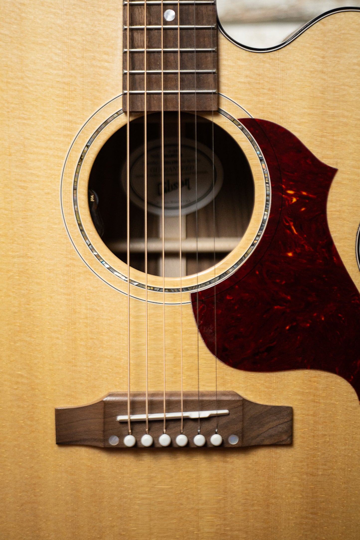 Gibson J-185 EC Modern Walnut Acoustic-Electric Guitar - Antique Natural