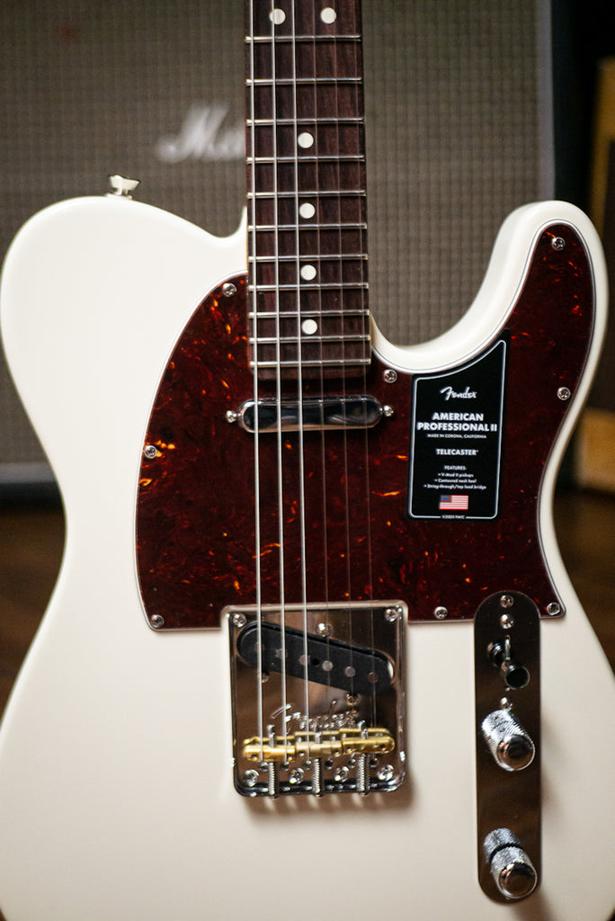 Fender American Professional II Telecaster Electric Guitar - Olympic White