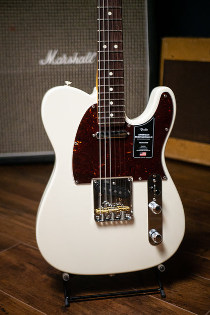 Fender American Professional II Telecaster Electric Guitar - Olympic White