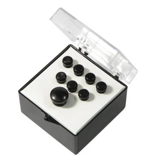 Martin Bridge & EndPin Set [POLISHED BLACK] - Walt Grace Vintage