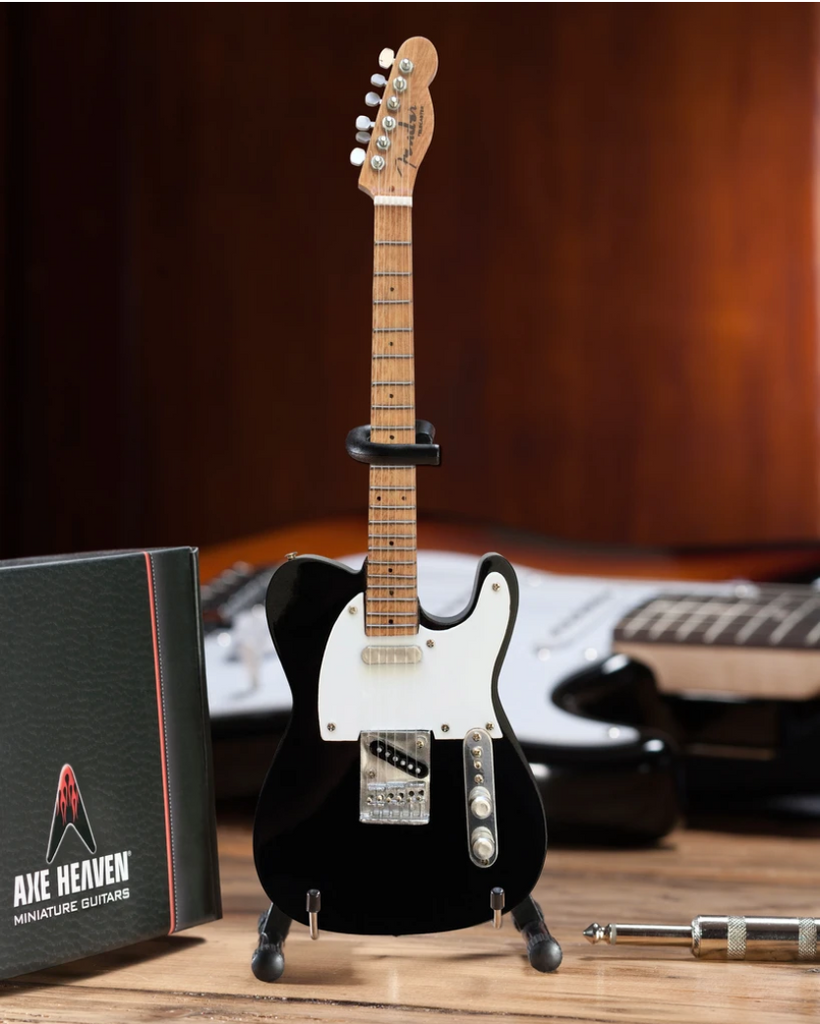 Black Fender Telecaster - Mini Guitar - Walt Grace Vintage