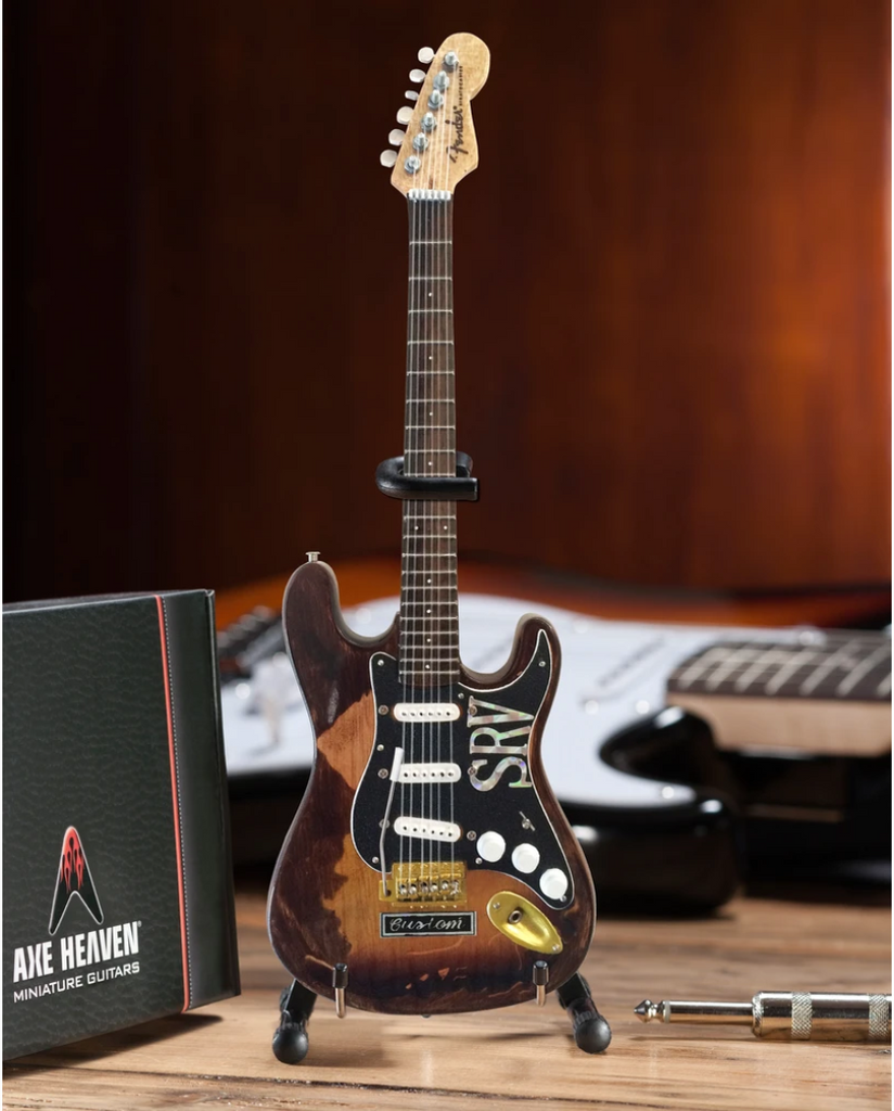 Stevie Ray Vaughan Distressed Custom Fender Stratocaster - Mini Guitar - Walt Grace Vintage