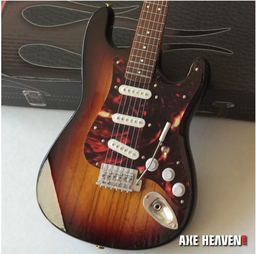 Fender Sunburst Stratocaster Tortoiseshell Pickguard - Mini Guitar - Walt Grace Vintage