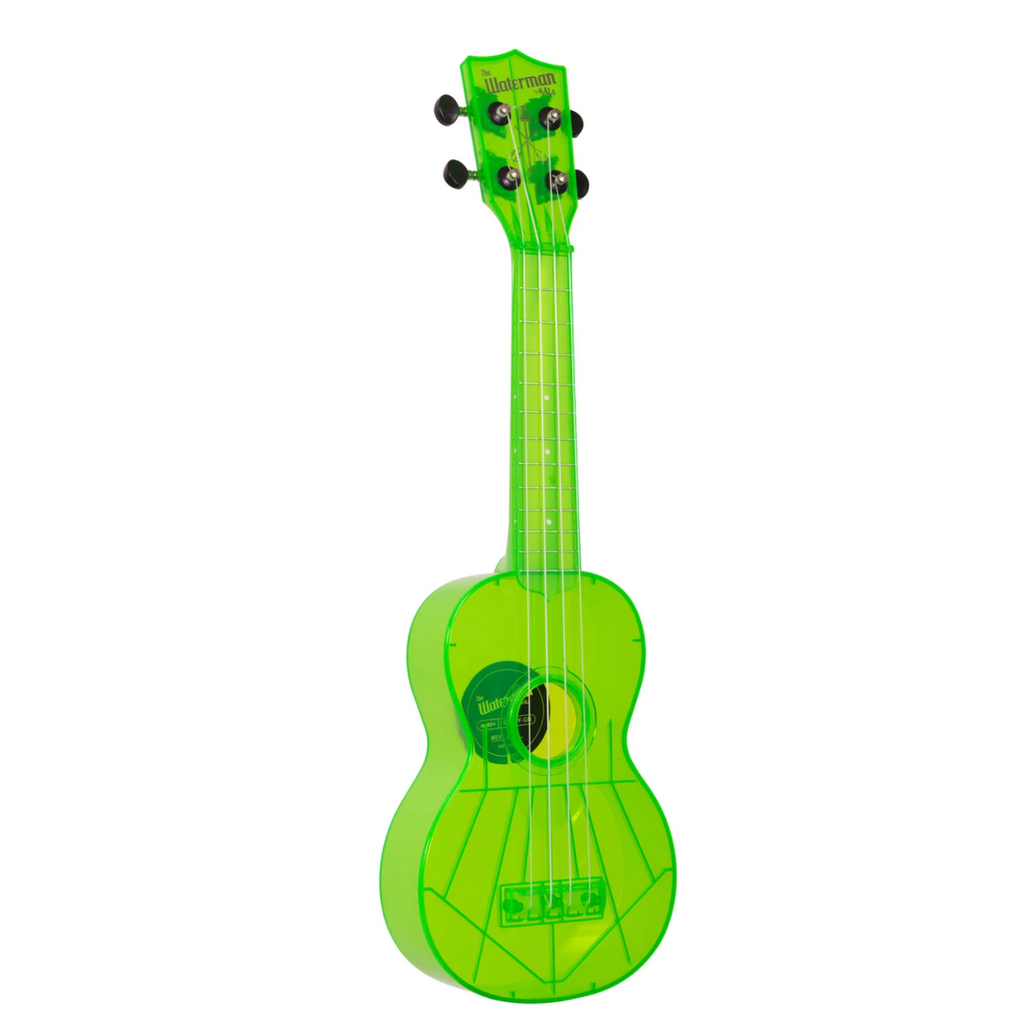 Kala The Waterman Soprano Ukulele - Fluorescent Sour Apple Green - Walt Grace Vintage