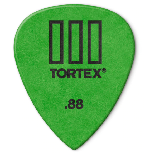 Dunlop 462P088 Tortex TIII Guitar Picks .88mm 12 pack - Green
