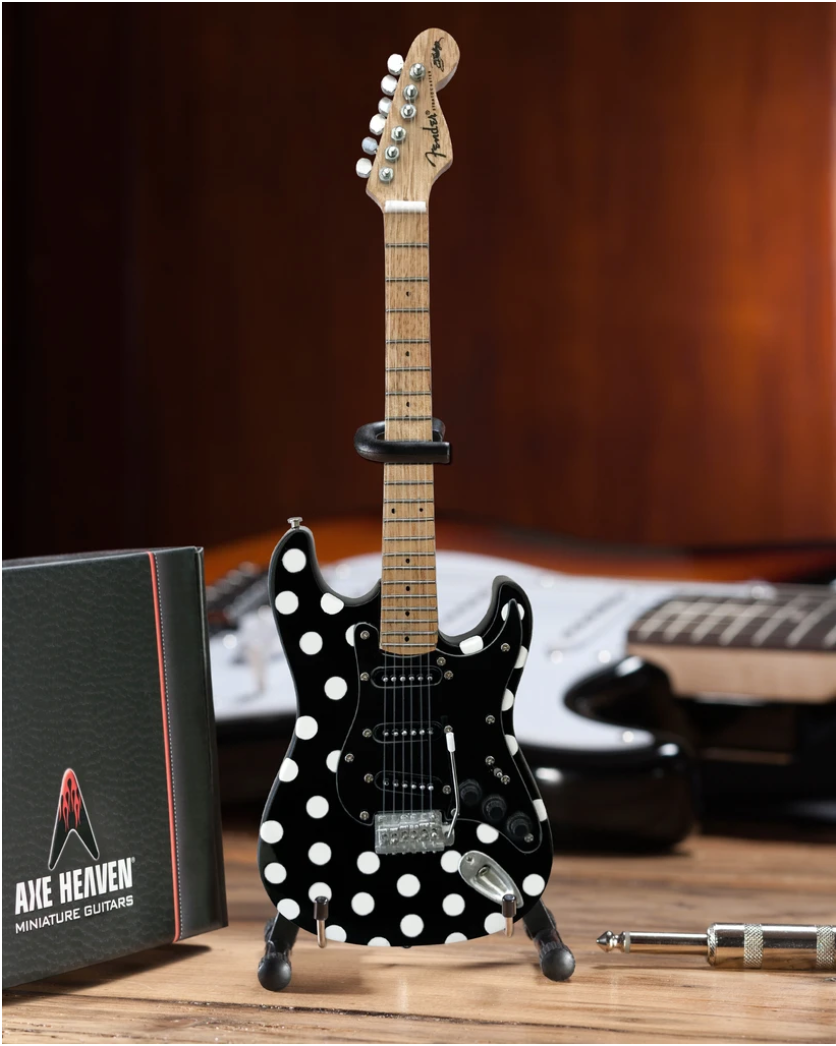 Buddy Guy Black Polka Dots Fender Stratocaster Mini Guitar