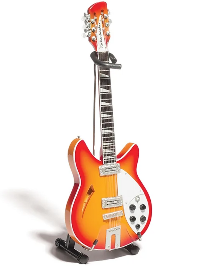 George Harrison 12-String Sunburst Rickenbacker - Mini Guitar - Walt Grace Vintage