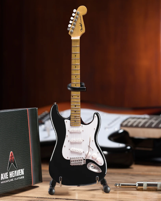 Eric's Black Fender™ Strat™ Classic Mini Guitar - Walt Grace Vintage
