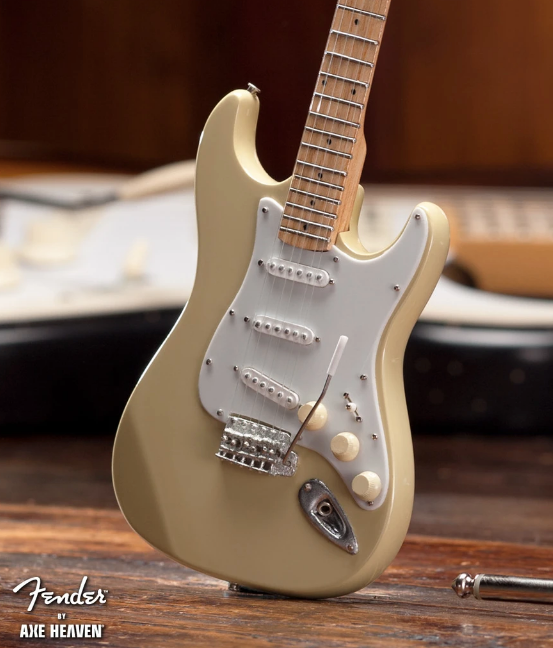 Cream Fender™ Strat™ Mini Guitar - Walt Grace Vintage