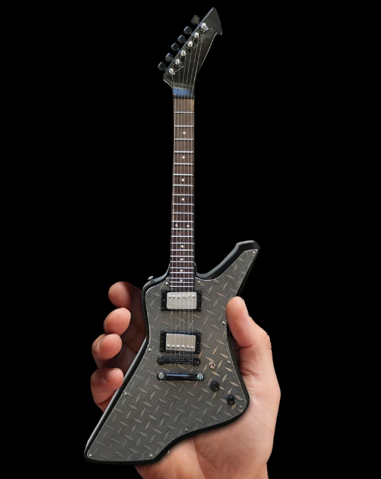 Jemes Hetfield "Diamond Plate" Mini Guitar - Walt Grace Vintage