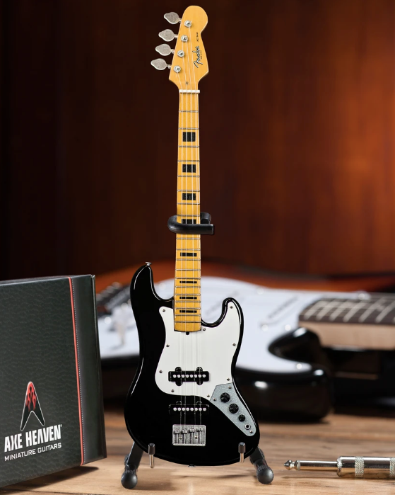 Fender™ Jazz Bass™ with Black Inlays Mini Guitar - Walt Grace Vintage