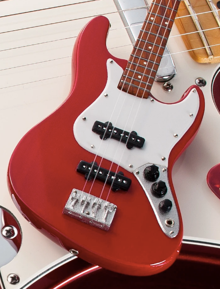 Fender™ Red Jazz Bass™ Mini Guitar - Walt Grace Vintage