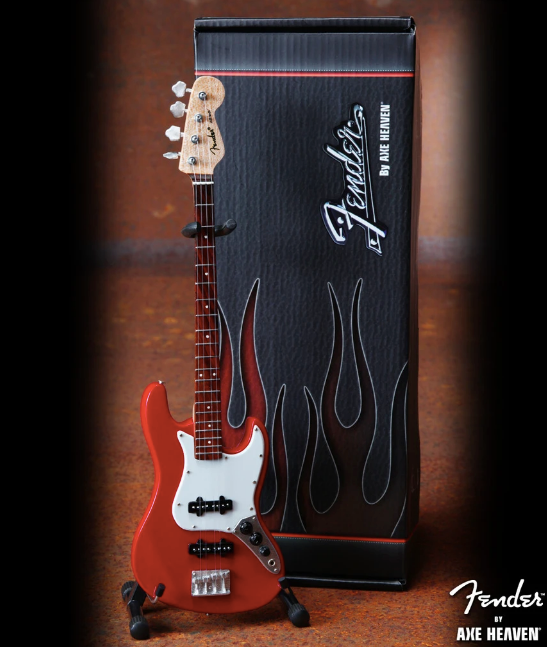 Fender™ Red Jazz Bass™ Mini Guitar - Walt Grace Vintage