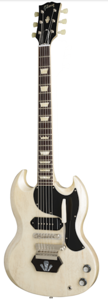 Gibson Custom Shop Brian Ray '62 SG Junior Electric Guitar - White Fox Gloss