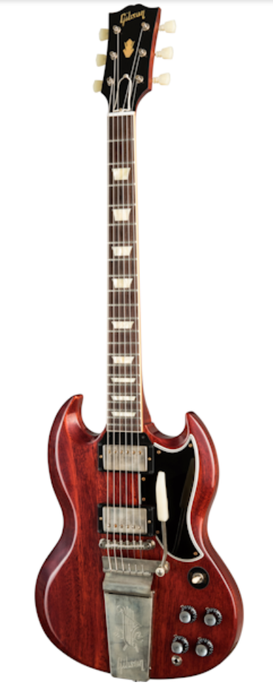 Gibson Custom Shop 1964 SG Standard Reissue W/ Maestro Electric Guitar - VOS Cherry Red