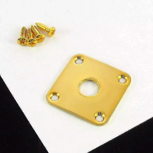Allparts AP-0633-002 Square Jackplate for Les Paul - Gold