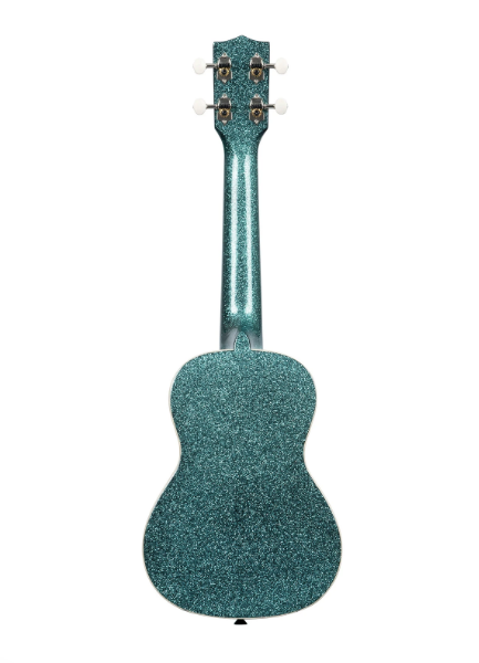 Kala Rhapsody in Blue Sparkle Concert Ukulele Walt Grace Vintage