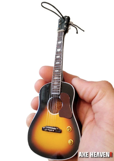 Sunburst Acoustic Guitar Holiday Ornament
