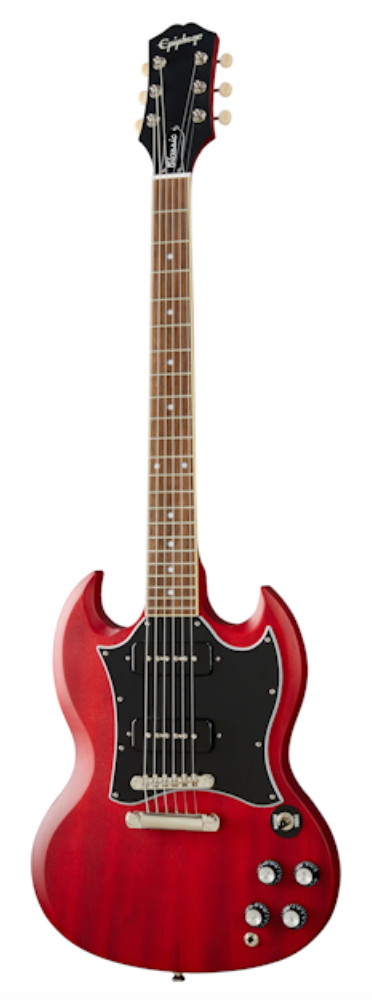 Epiphone SG Classic Worn P-90s - Worn Cherry
