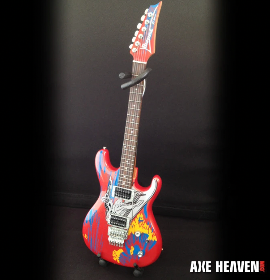 Joe Satriani Signature Silver Surfer Ibanez - Mini Guitar