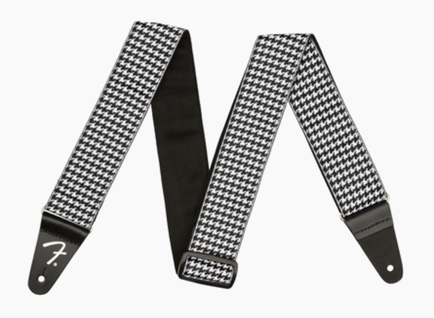 Fender Houndstooth Jacquard Strap - White