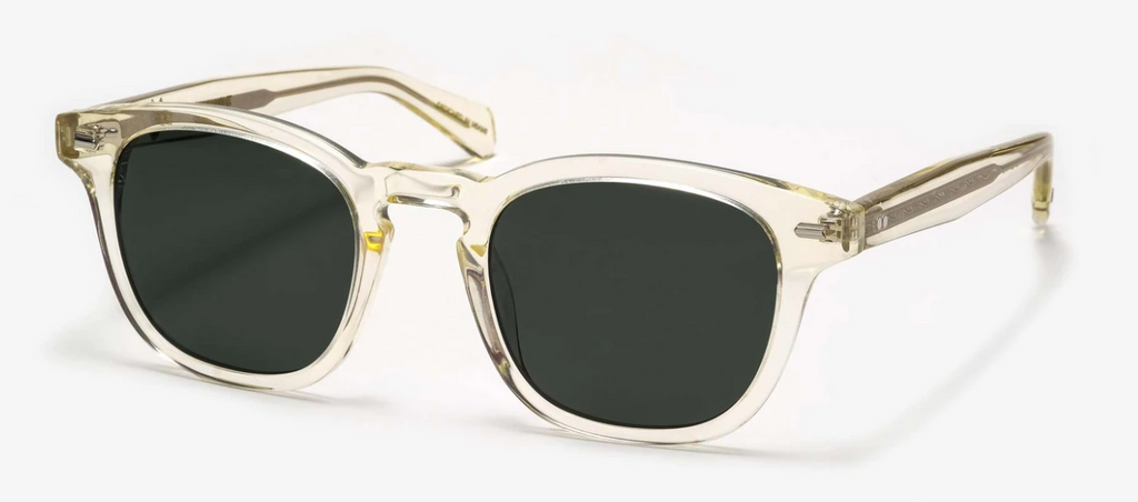Johann Wolff Sunglasses - JSB in Champagne w/ Green Polar Lenses