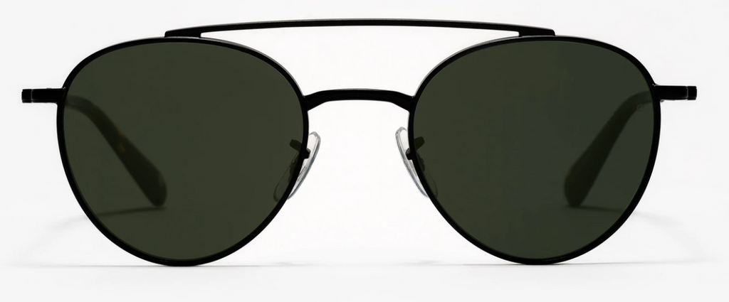 Johann Wolff Sunglasses - Zepellin in Black w/ Blue Polar Lenses