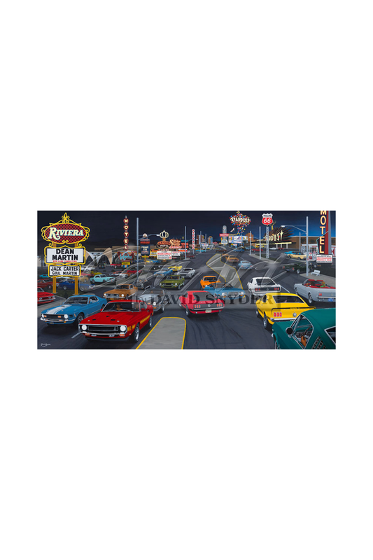 "Blue Oval Strip" Limited Edition Print