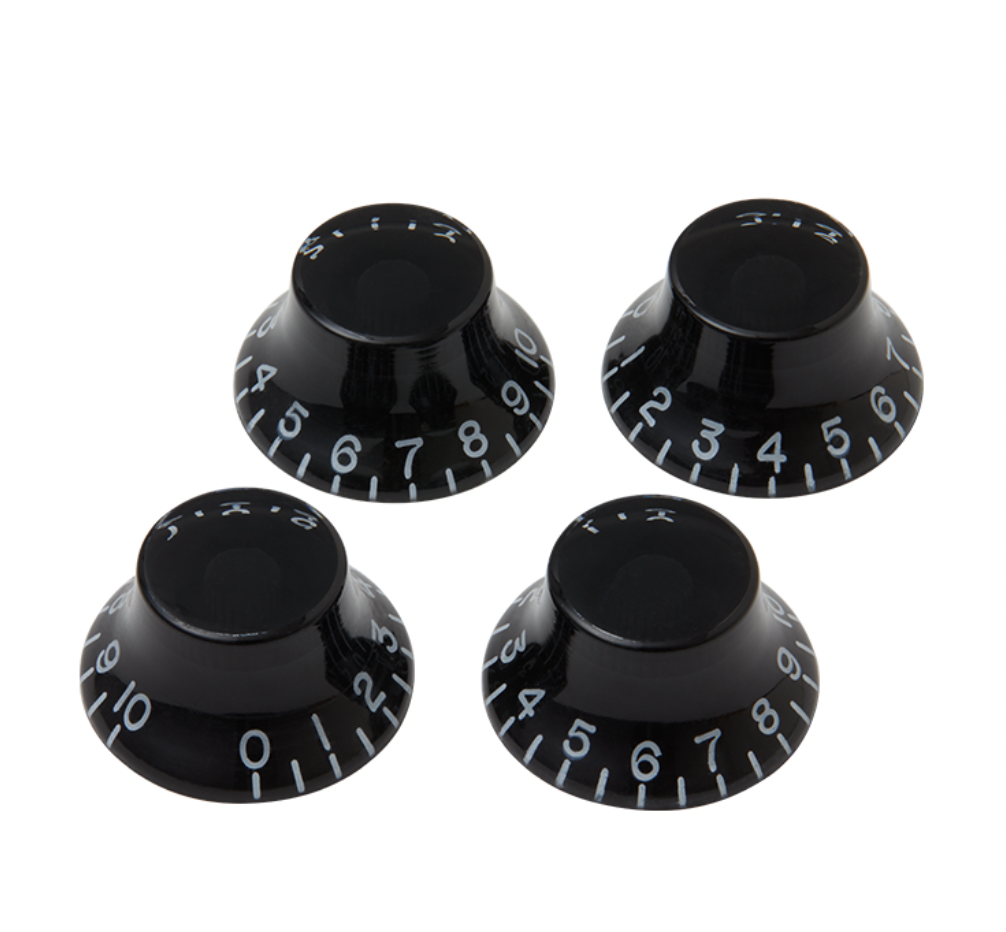 Gibson Top Hat Knobs Set of 4 - Black