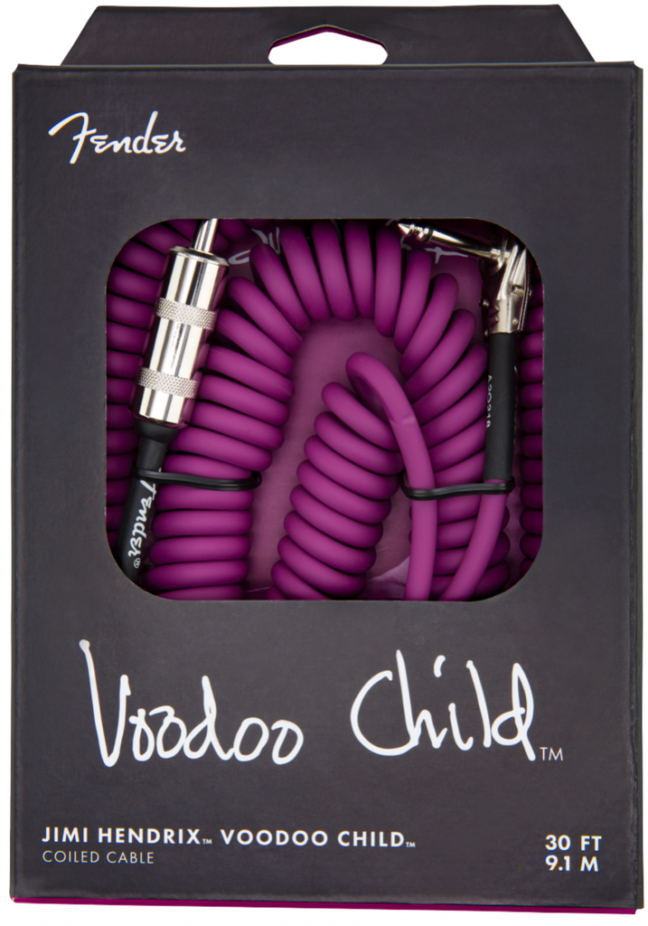 Fender Jimi Hendrix Voodoo Child Coiled Cable - Purple