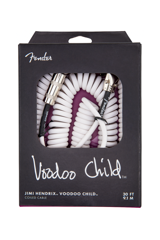 Fender Jimi Hendrix Voodoo Child Coiled Cable - White