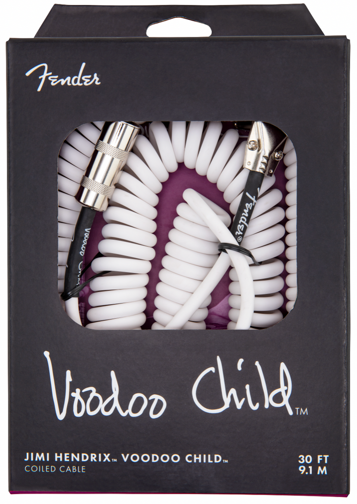 Fender Jimi Hendrix Voodoo Child Coiled Cable - White