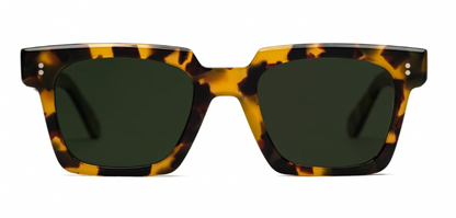 Johann Wolff Sunglasses - Anna in Tortoise w/ Green Polarized Lenses