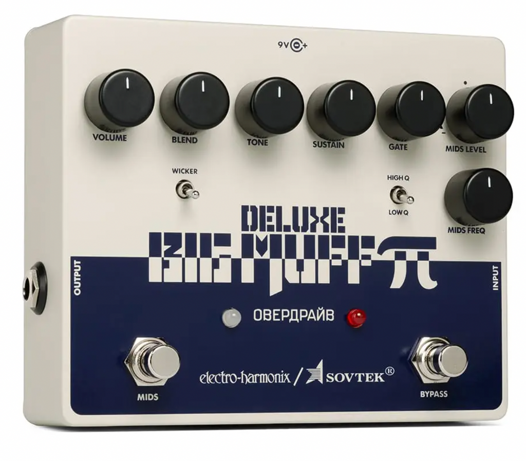 Electro-Harmonix Sovtek Deluxe Big Muff Pi Fuzz Pedal with Mid-Shift