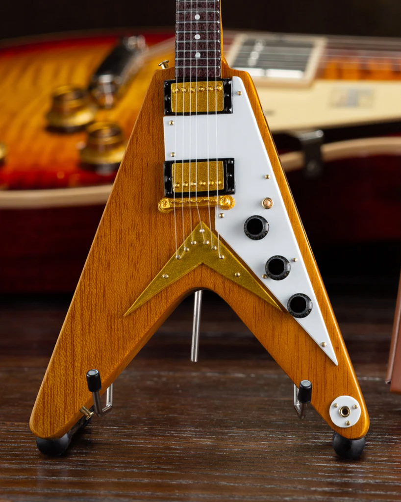 Gibson Korina Flying V 1:4 Scale Mini Guitar Model