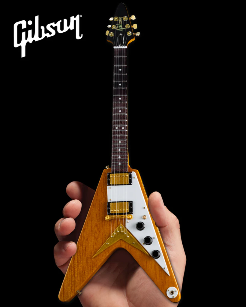 Gibson Korina Flying V 1:4 Scale Mini Guitar Model