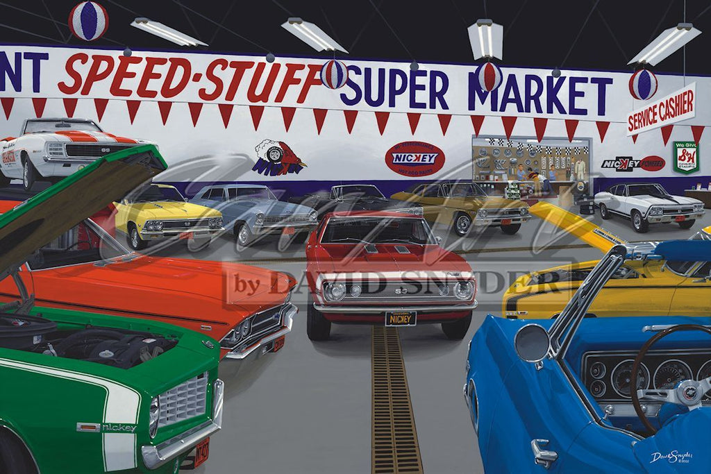 "Speed-Stuff Super Market" Limited Edition Print - Walt Grace Vintage