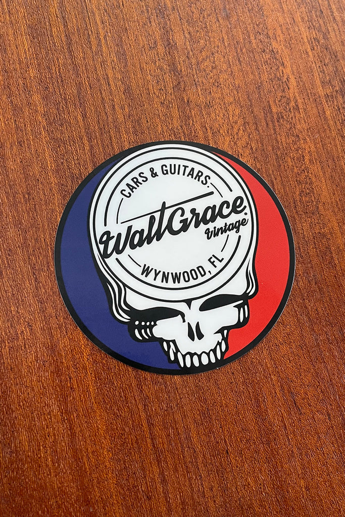 Walt Grace Vintage "Stealie" Skull Sticker