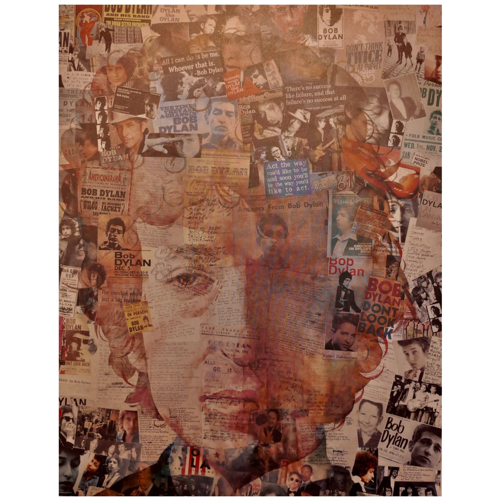 Anthony Brown - Bob Dylan Collage - Walt Grace Vintage