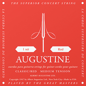 Augustine Classic Red - Medium Tension - Walt Grace Vintage