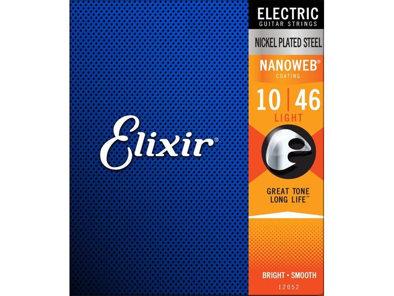 Elixir Strings Nanoweb Electric Guitar Strings -.010-.046 Light