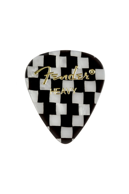 Fender 351 Shape Graphic Picks 12 Pack -Checkerboard