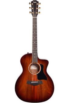 Taylor 224ce-K DLX with Layered Koa Back & Sides Acoustic-Electric Guitar - Shaded Edgeburst