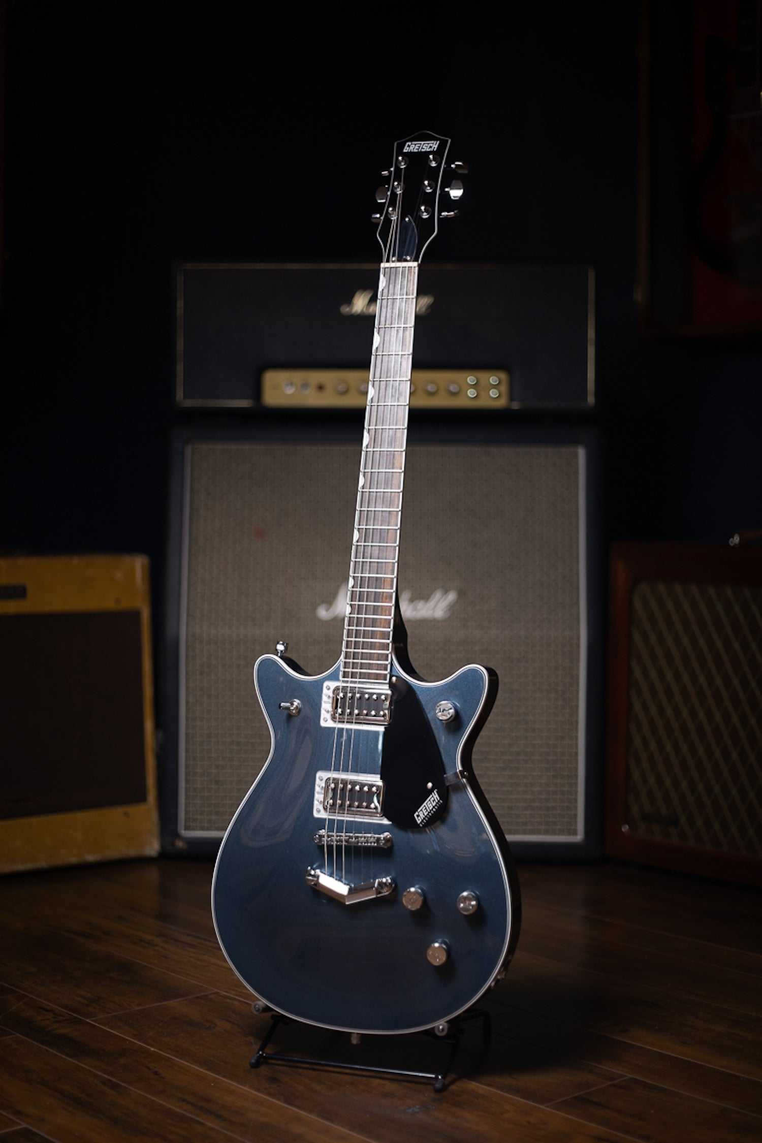 Gretsch G5222 Electromatic® Double Jet™ BT With V-Stoptail Electric Guitar - Jade Grey Metallic