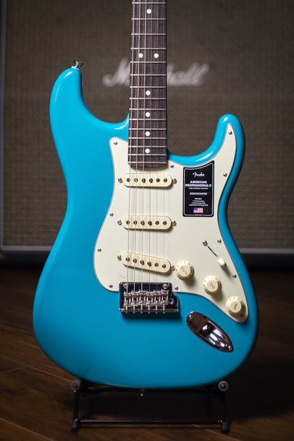 Fender American Professional II Stratocaster Electric Guitar - Miami Blue